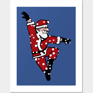 Dancing Santa 1 Posters and Art